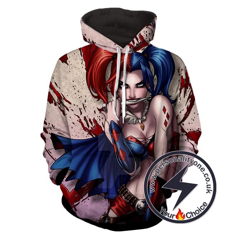 Harley Quinn - Harley Quinn 3D - Hoodies